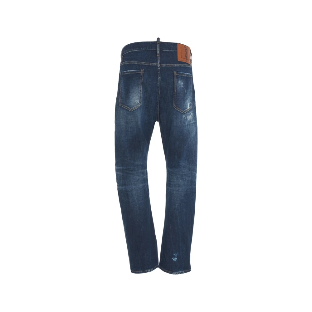 Dsquared2 Blauwe Distressed Jeans London Bro Ss25 Blue Heren