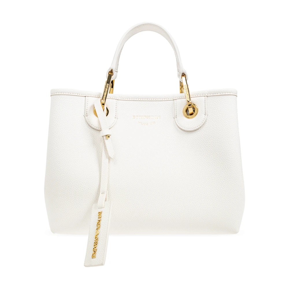 Emporio Armani Eco-leren handtas White Dames