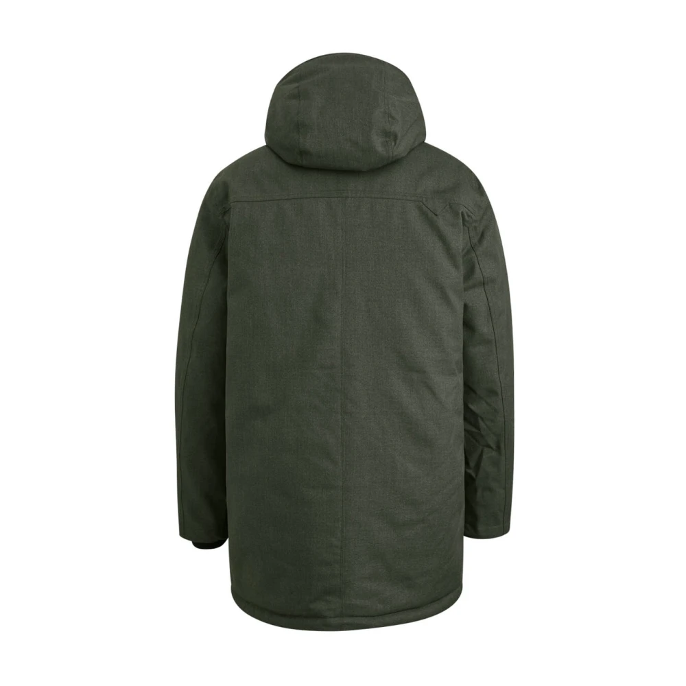 Vanguard Melange Twill Parka Jas Green Heren