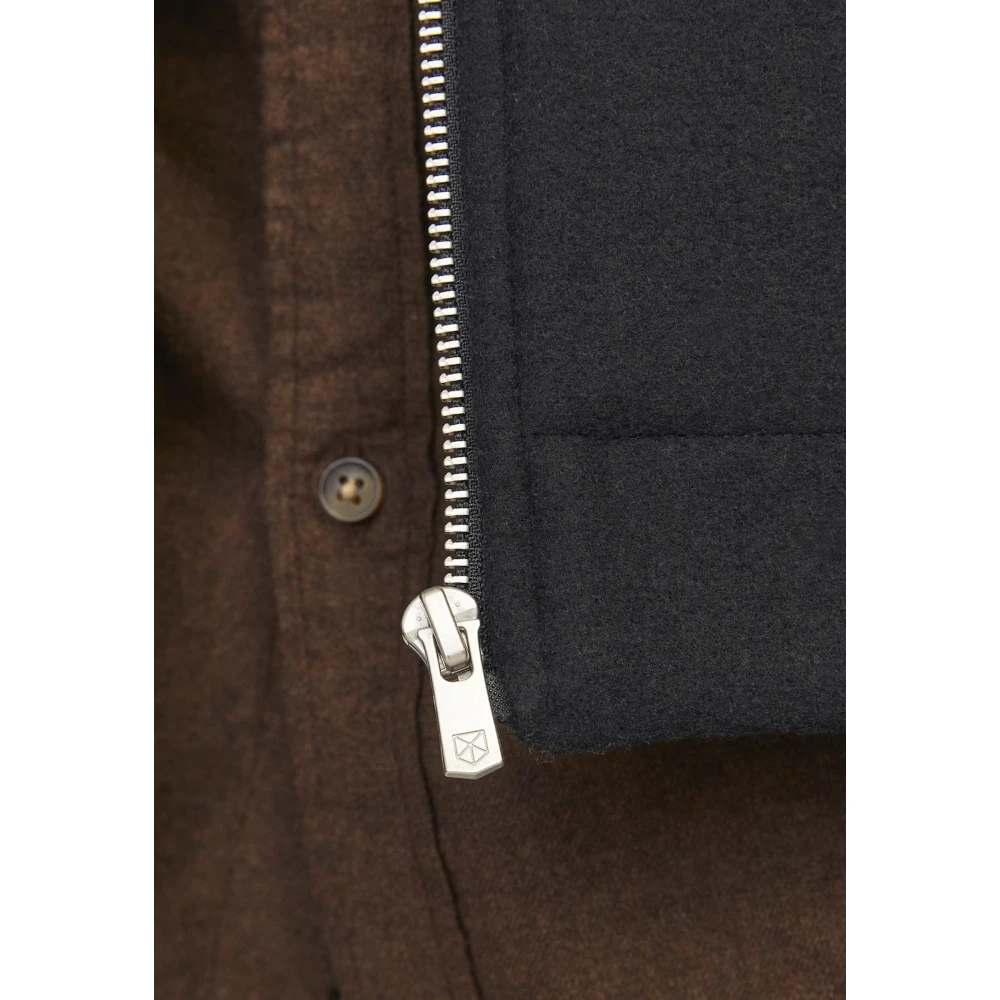 jack & jones Stijlvolle Hemdjacke met Functionele Details Black Heren