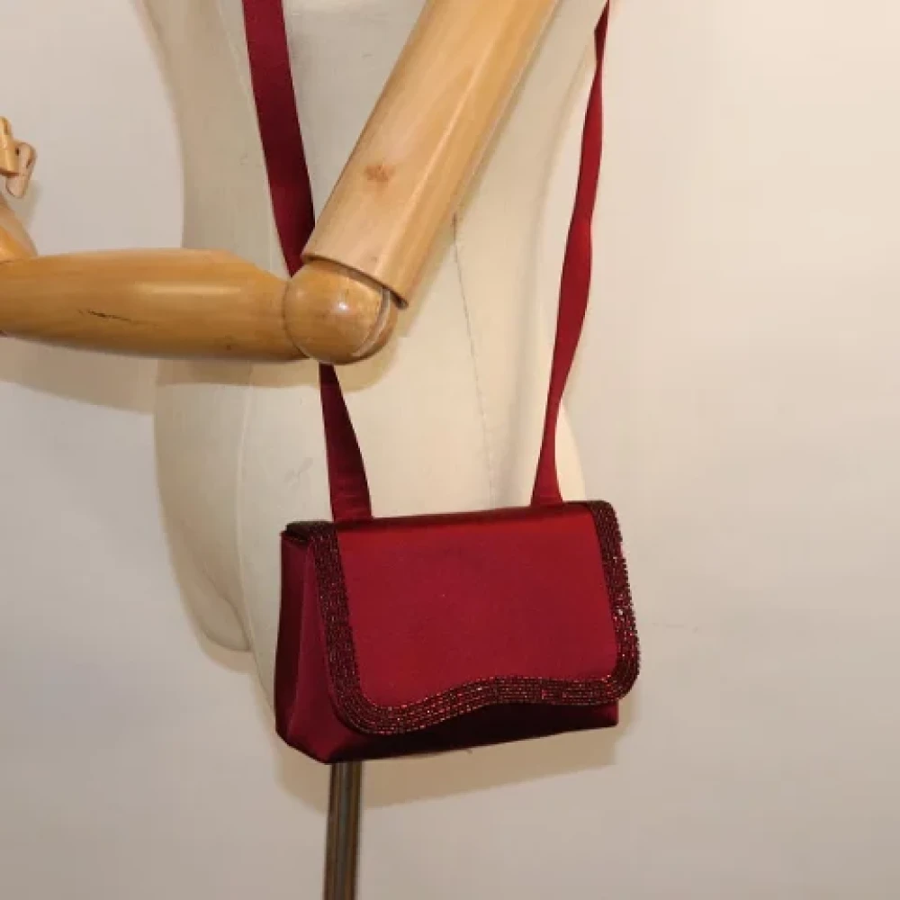 Chanel Vintage Pre-owned Fabric chanel-bags Red Dames