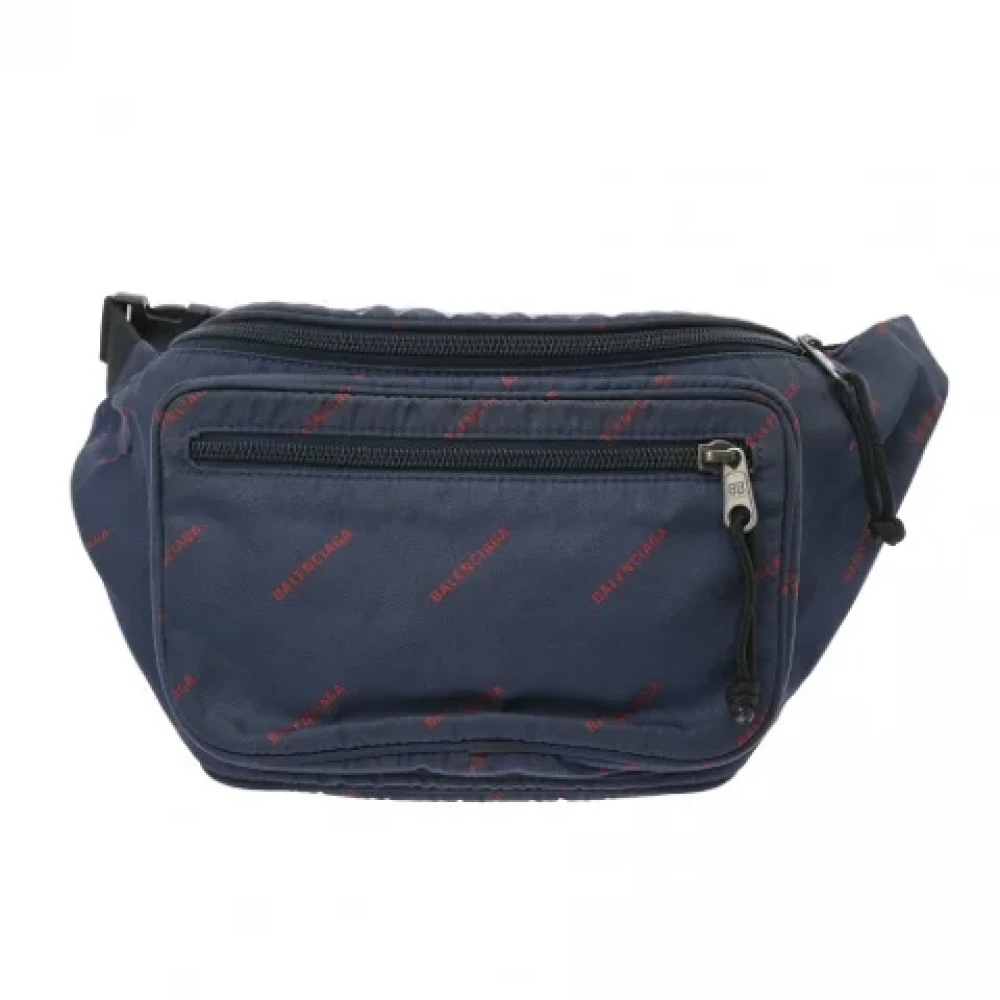 Balenciaga Vintage Pre-owned Nylon balenciaga-bags Blue Dames
