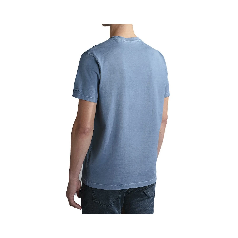 PAUL & SHARK Katoenen Jersey T-shirt Avio Blauw Blue Heren