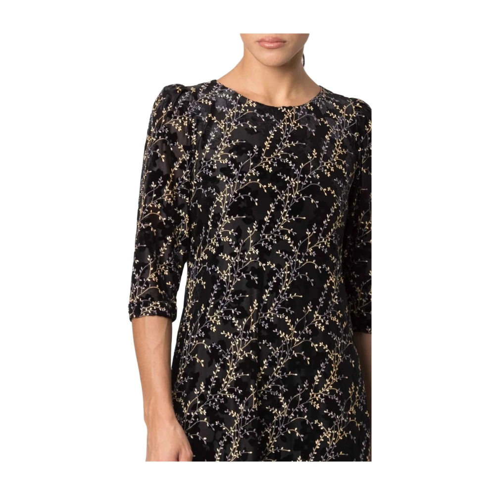 Kocca Elegante Midi Jurk Black Dames