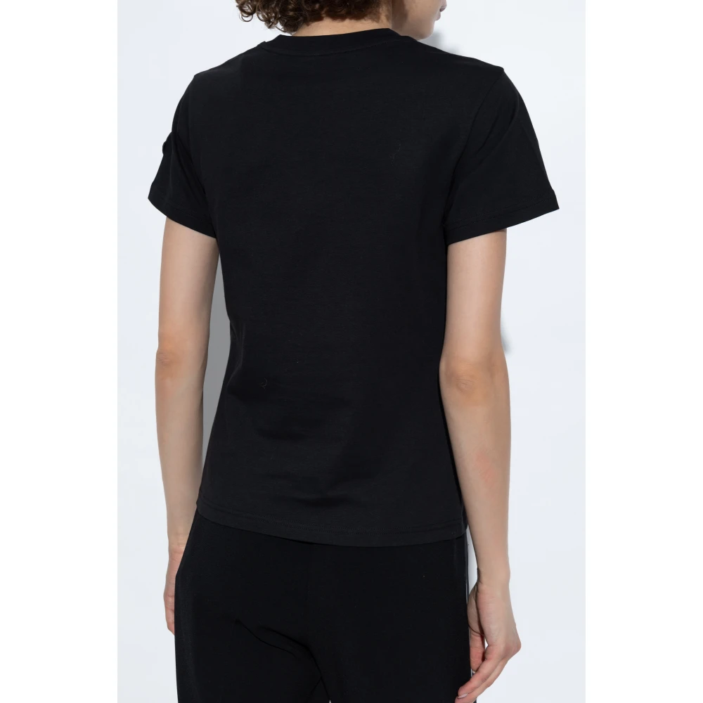 Moncler T-shirt met logo Black Dames