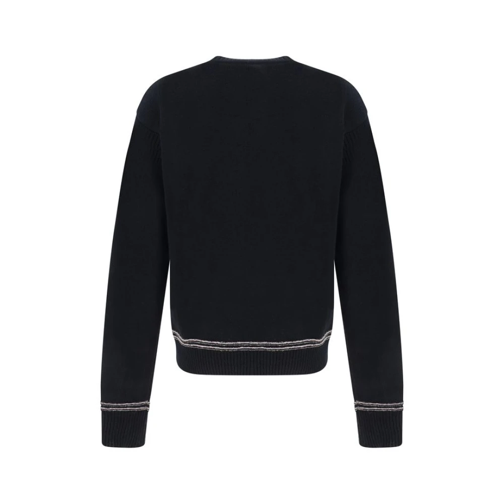 Marni Geribbelde wollen trui Black Heren