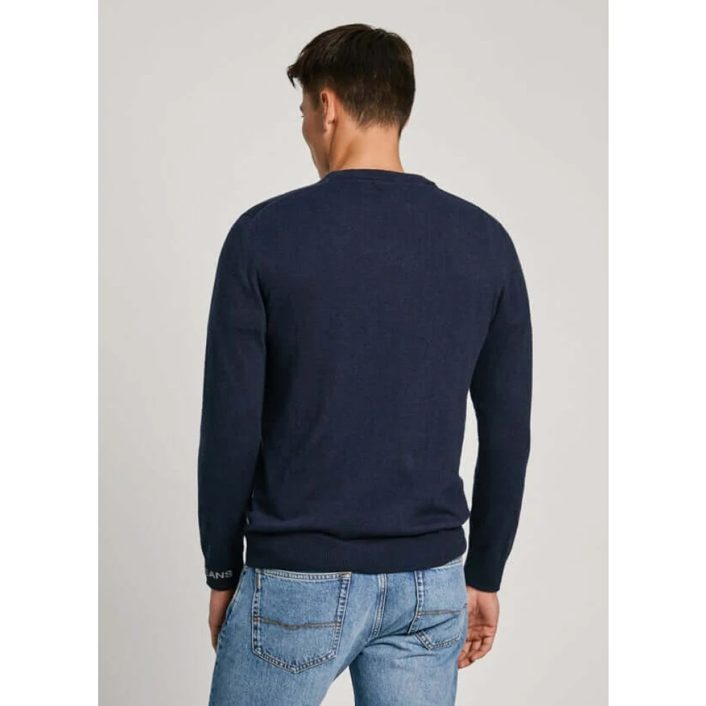 Pepe Jeans Zachte Gebreide Jersey Trui Blue Heren