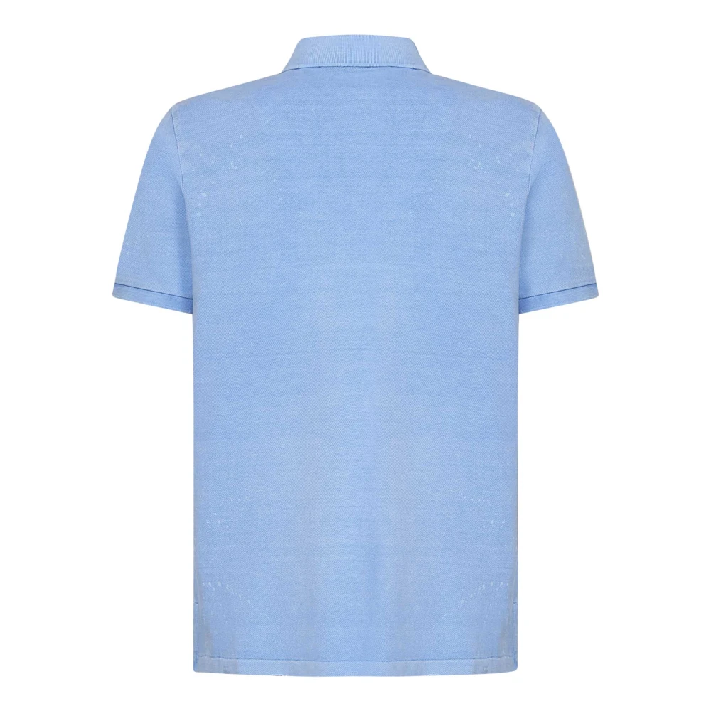 Polo Ralph Lauren Heldere Blauwe Polo Shirt Herenmode Blue Heren