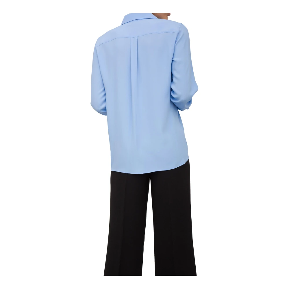 Marella Blauw Overhemd Stijlvol Ontwerp Blue Dames