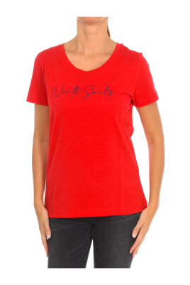 t-shirt-med-kort-arm-och-ribbad-hals