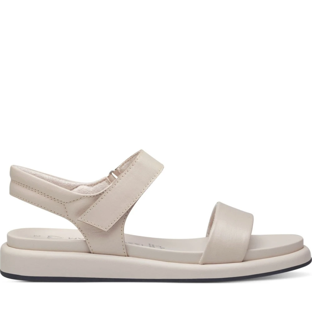 Marco Tozzi Women's Beige Flat Sandals For