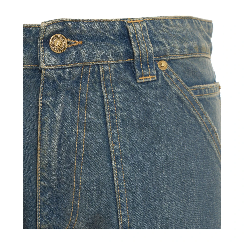 Golden Goose Blauwe Cargo Jeans voor Vrouwen Aw24 Blue Dames