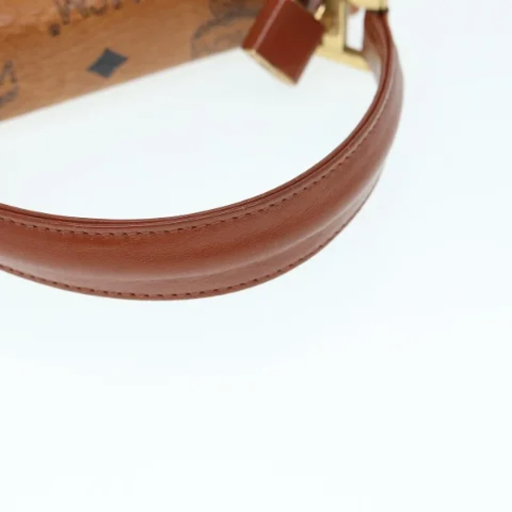 MCM Pre-owned Leather handbags Brown Dames