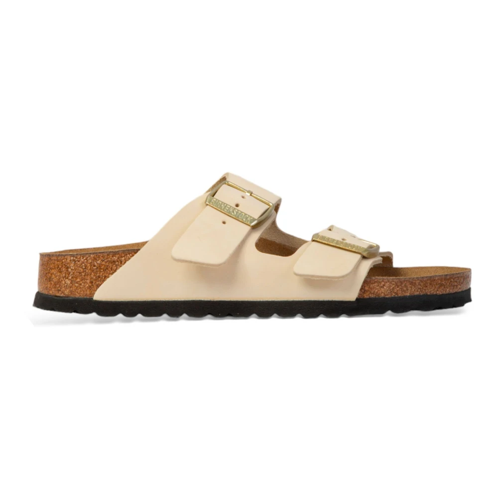 Birkenstock Sandaler i Ecru Nubuck Beige, Dam