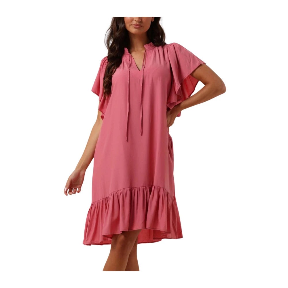 Co'Couture Roze Frill Jurk voor Girly Stijl Pink Dames
