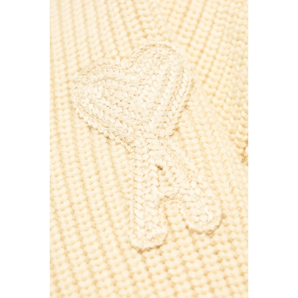 Ami Paris Trui met logo Beige Heren