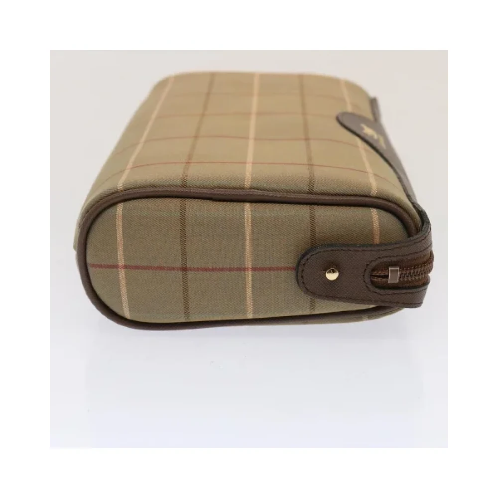 Burberry Vintage Pre-owned Canvas clutches Beige Dames