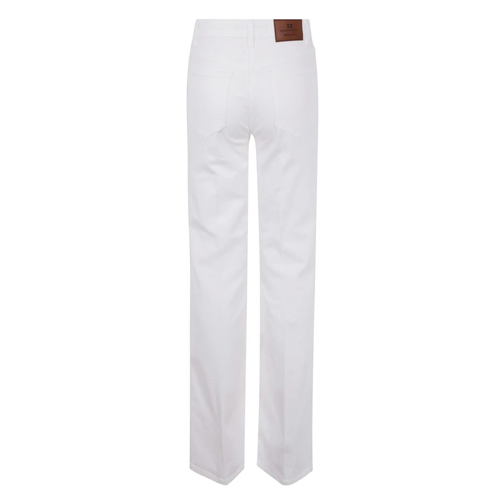 Elisabetta Franchi Ivoor Jeans voor vrouwen Beige Dames