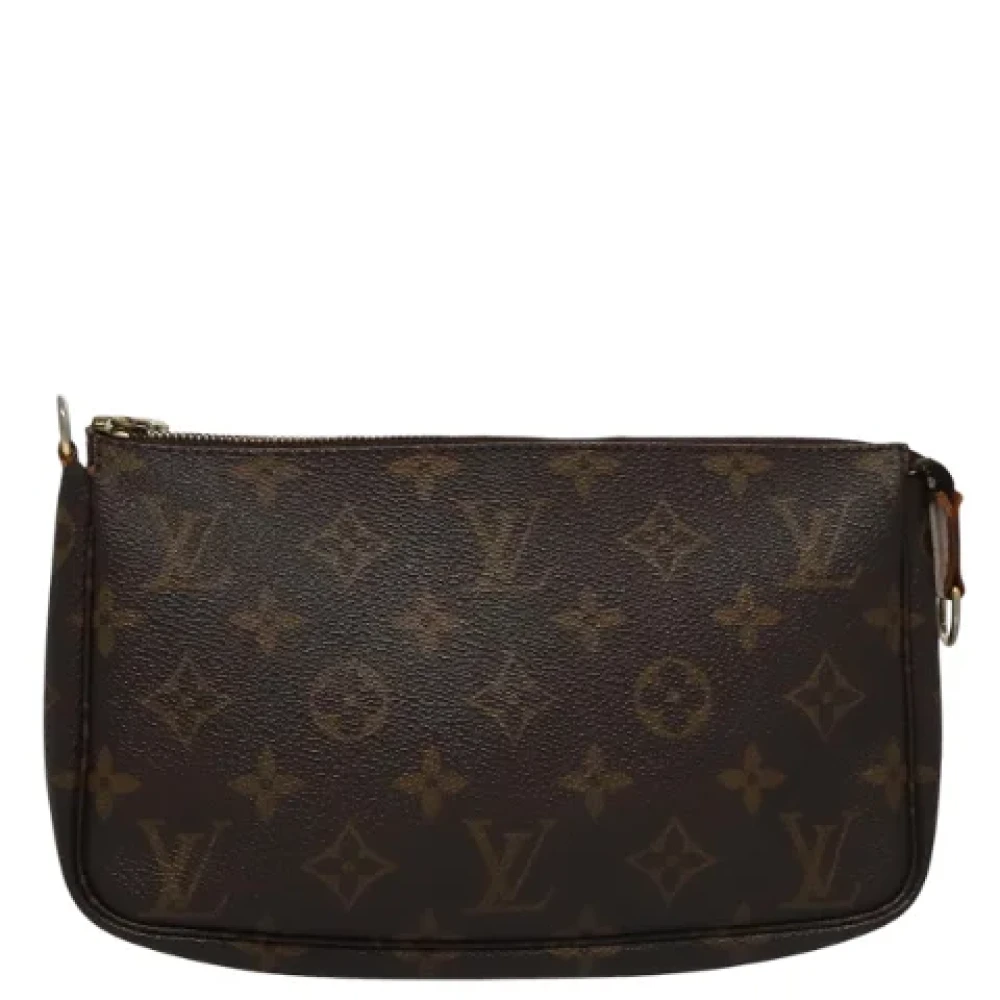 Louis Vuitton Vintage Pre-owned Canvas clutches Brown Dames