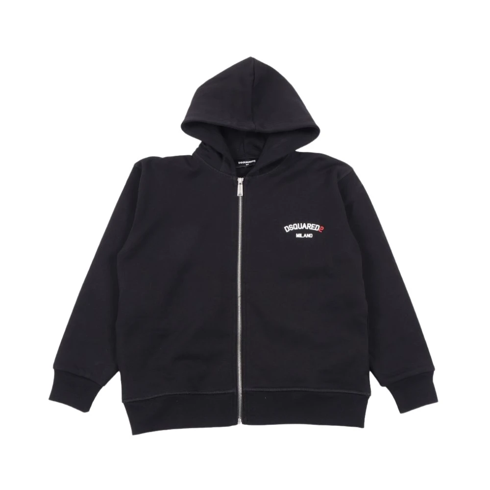 Dsquared2 Unisex Kids Black Kids Sweatshirts, 12 Y, Jumpers