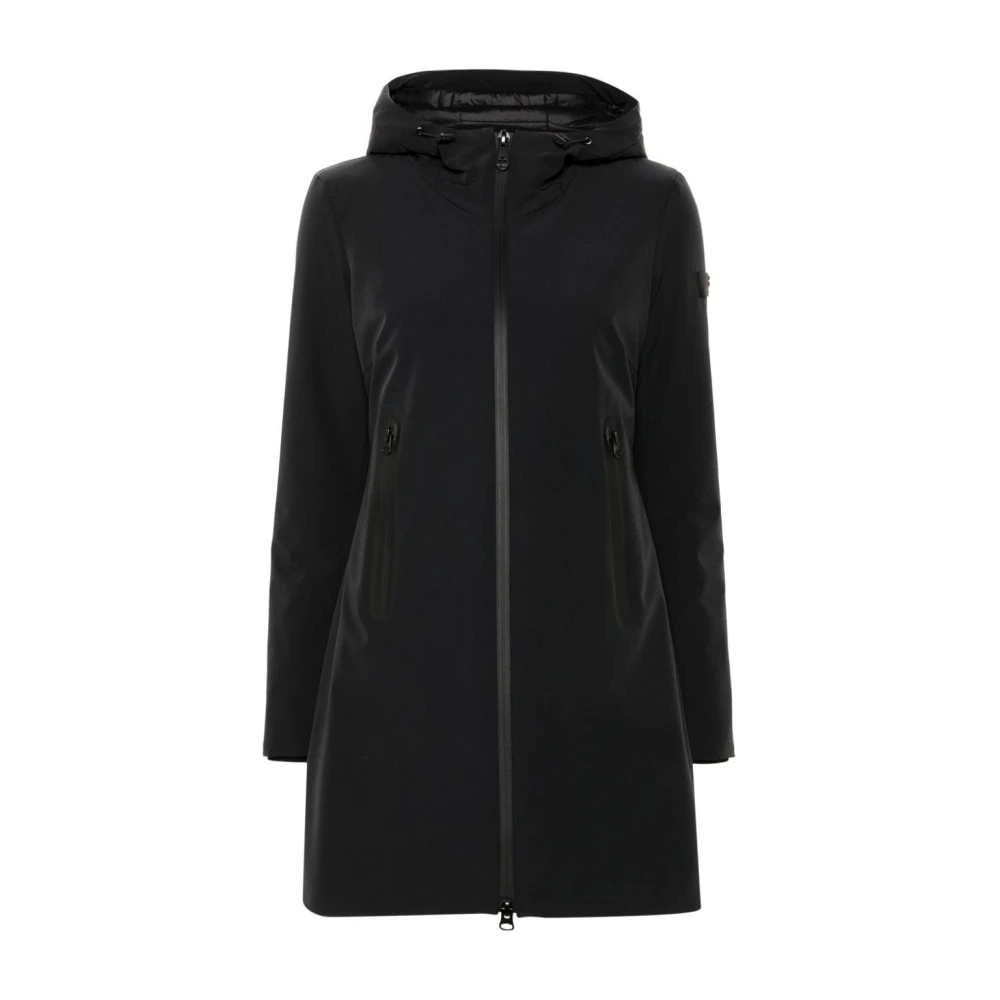 Peuterey Zwarte Gevoerde Isolatiejas Black Dames