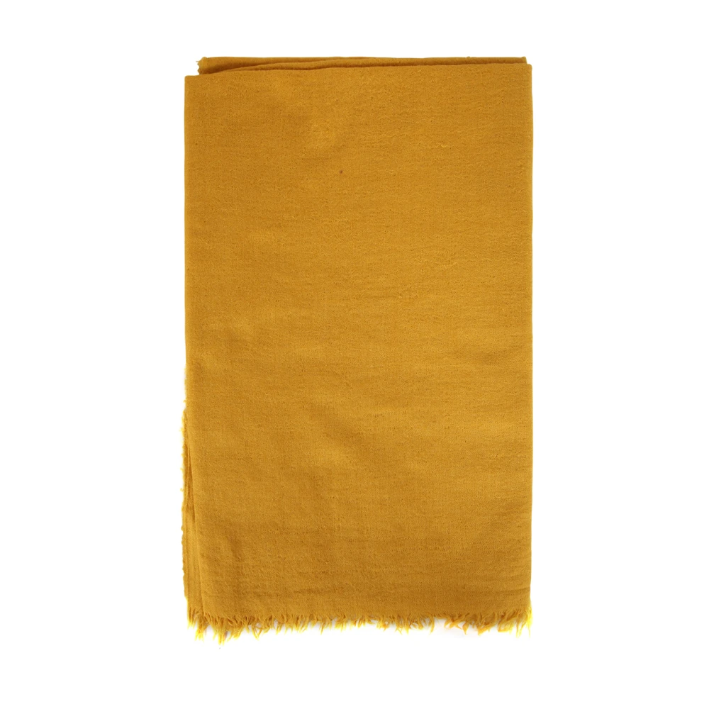 Destin Luxe Cashmere Silk Sjaal Yellow Dames