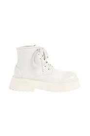White Lace-up boots - Colour: Blanc