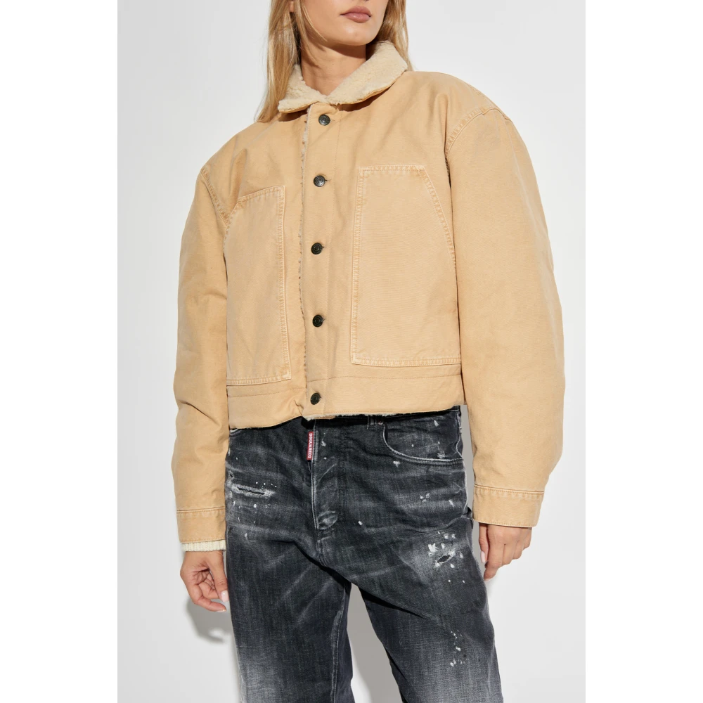 Dsquared2 Geïsoleerde spijkerjas Beige Dames