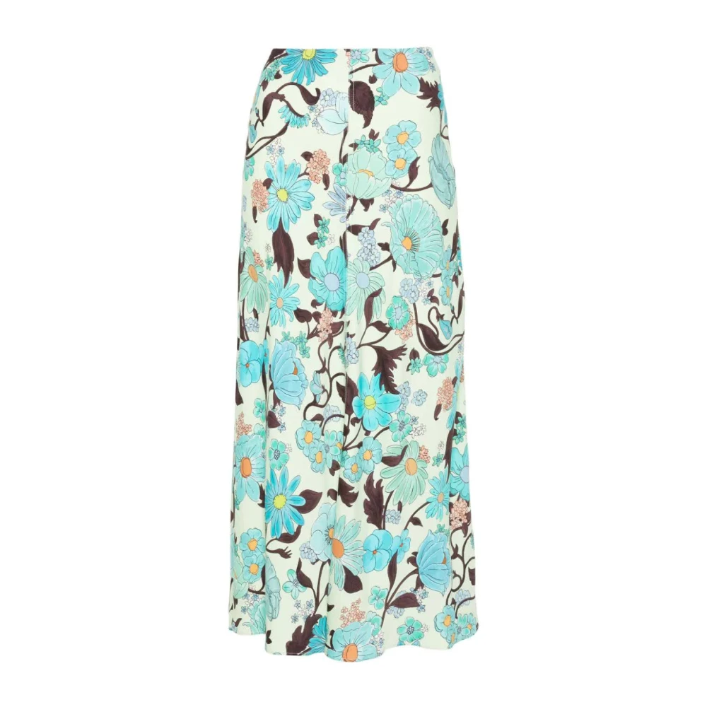 Stella Mccartney Multicolor Mint Midi Rok Multicolor Dames