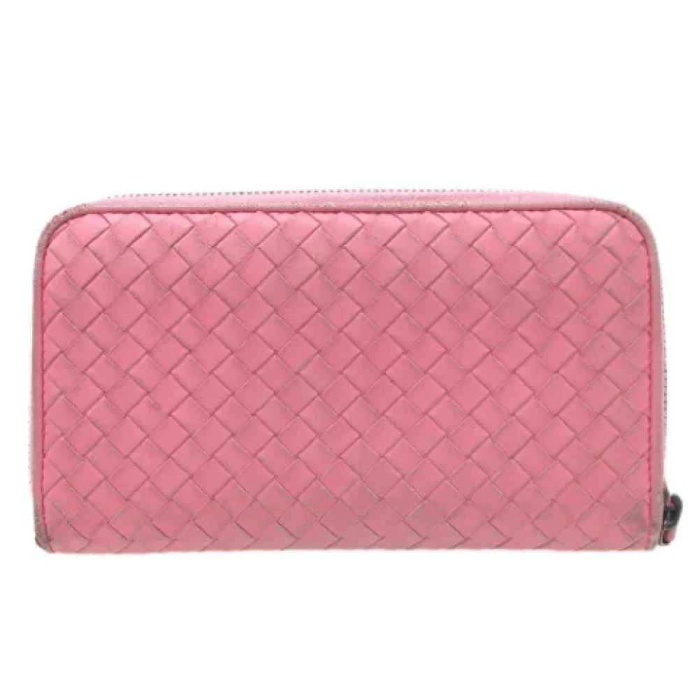 Bottega Veneta Vintage Pre-owned Fabric wallets Pink Dames