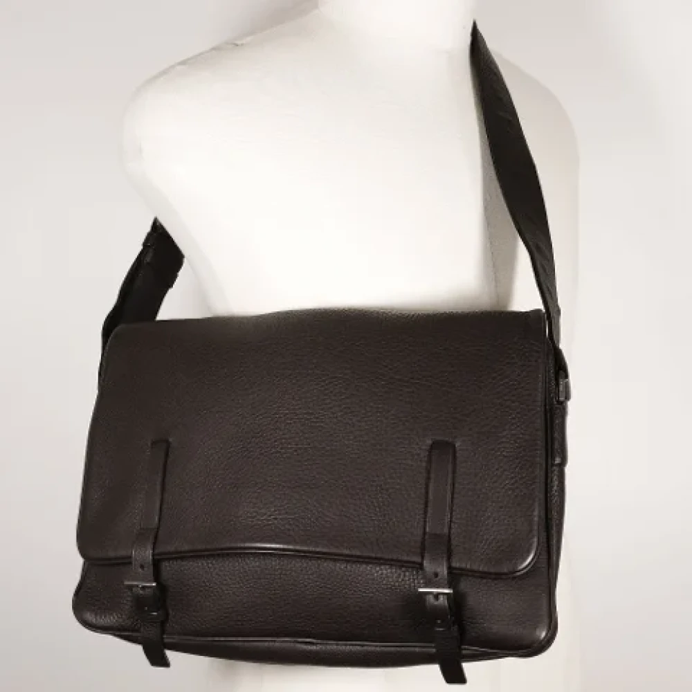 Prada Vintage Pre-owned Leather prada-bags Brown Dames