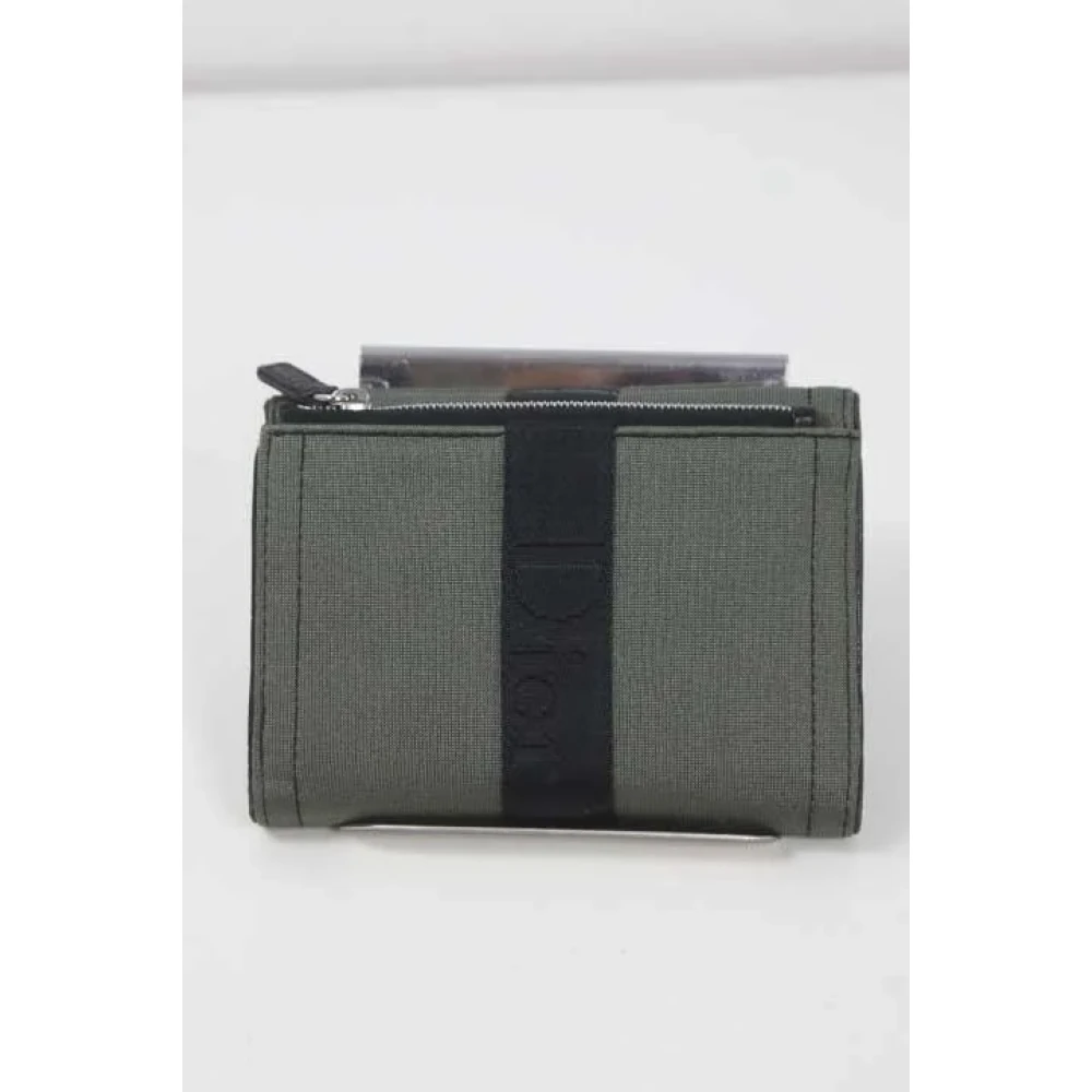 Dior Vintage Pre-owned Leather wallets Green Dames