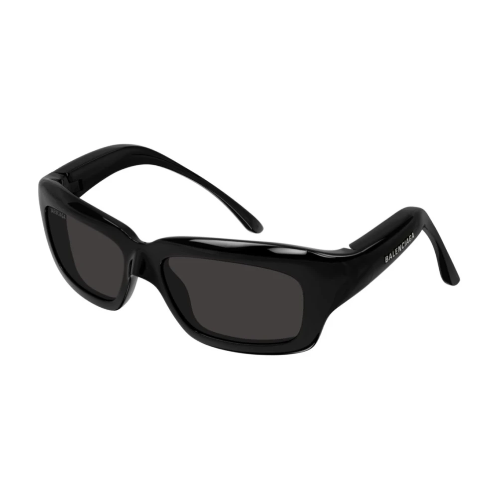Balenciaga Unisex Black Rectangular Sunglasses - Sunglasses - 60 Mm - Accessories