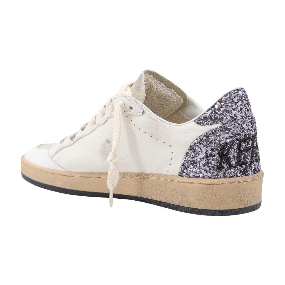 Golden Goose Glitter Leren Sneakers White Dames