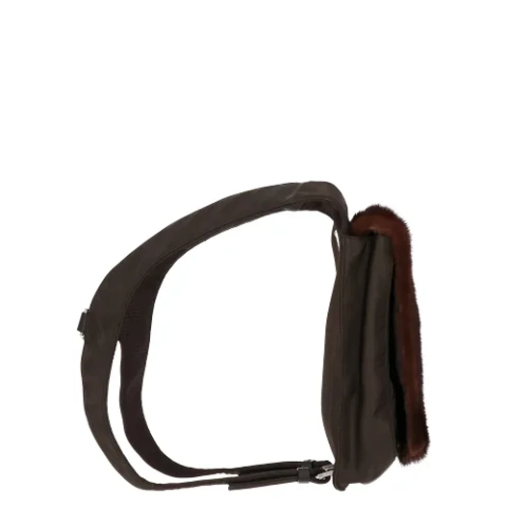 Prada Vintage Pre-owned Nylon prada-bags Brown Dames