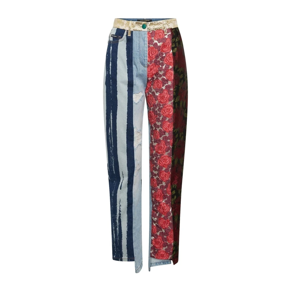 Dolce & Gabbana Women's Embroidered Denim Pants