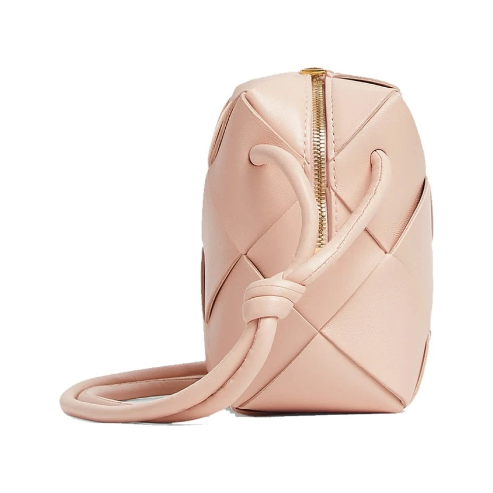 Bottega Veneta Mini Cassette Camera Tas Pink Dames