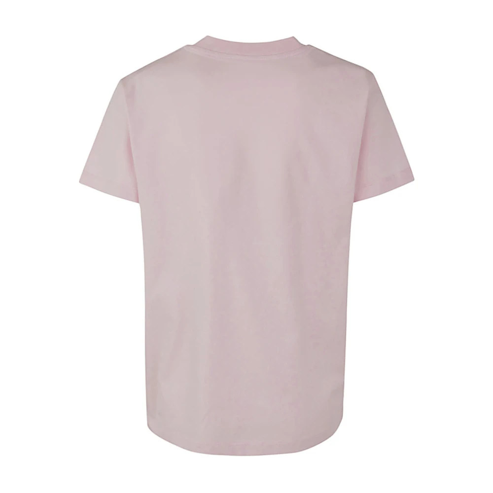 Moncler Roze Logo T-Shirt Pink Dames