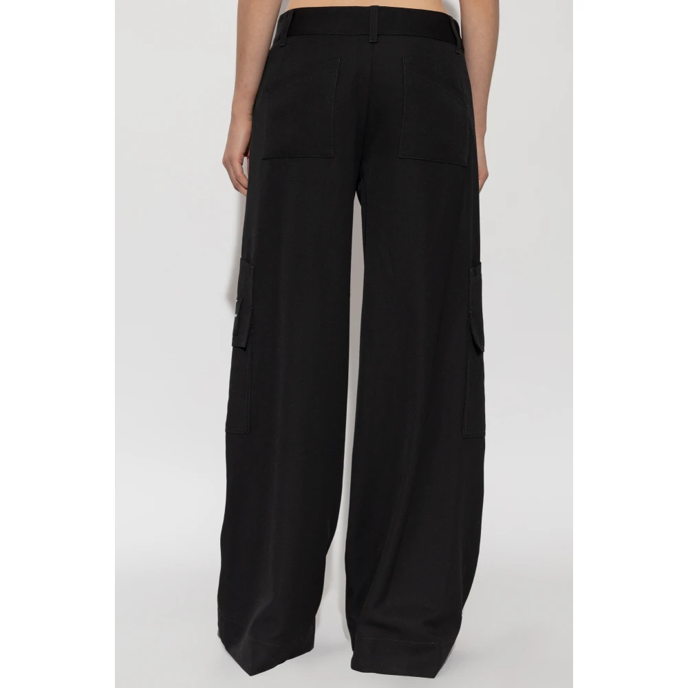 Off White Cargo broek Black Dames