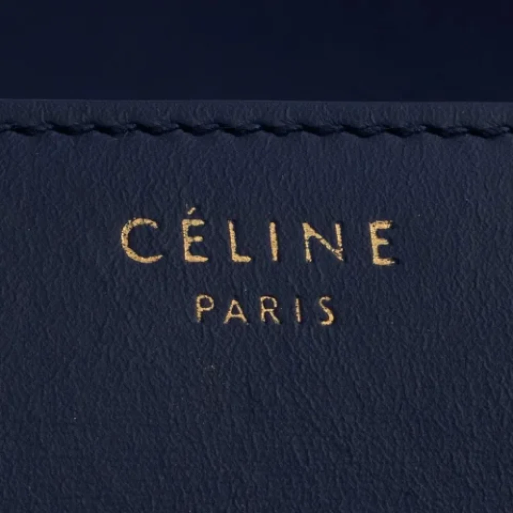 Celine Vintage Pre-owned Leather celine-bags Blue Dames