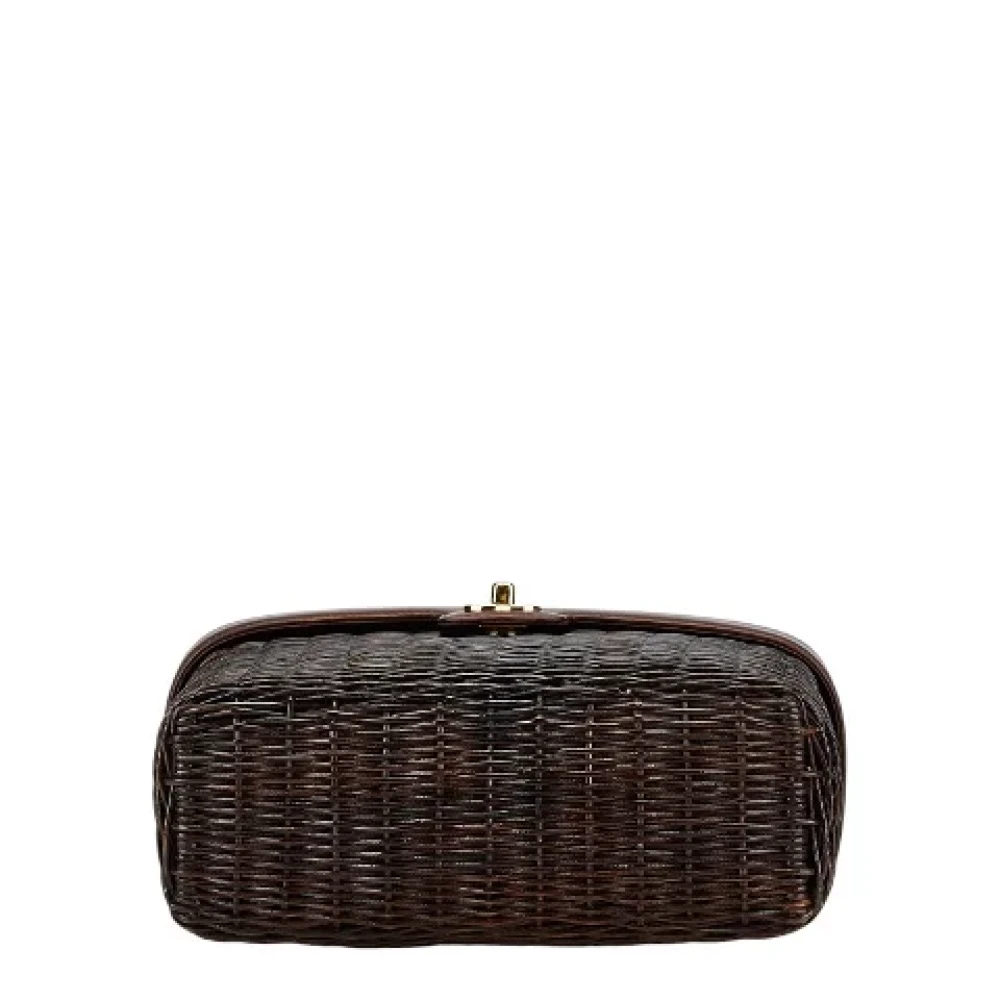Chanel Vintage Pre-owned Leather chanel-bags Brown Dames