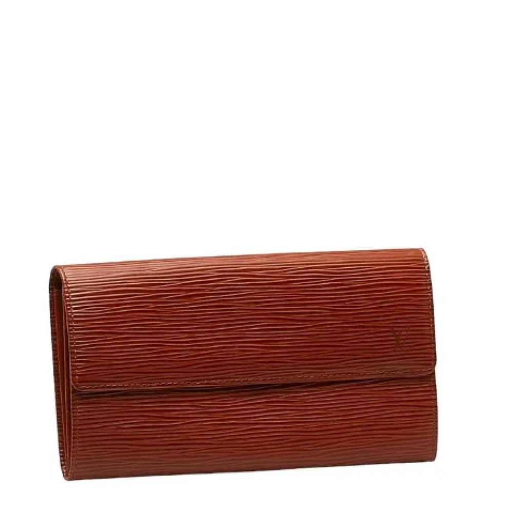 Louis Vuitton Vintage Pre-owned Leather wallets Brown Dames