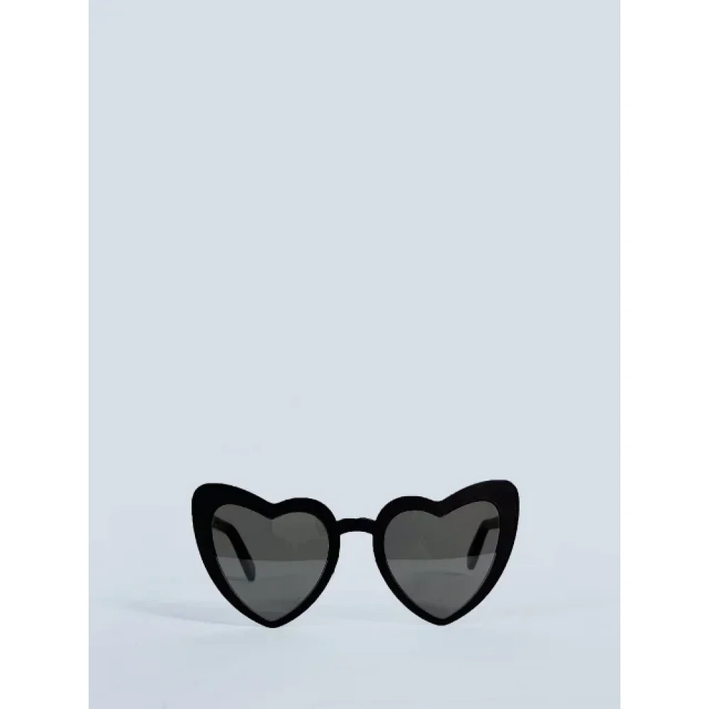 Yves Saint Laurent Vintage Pre-owned Metal sunglasses Black Dames