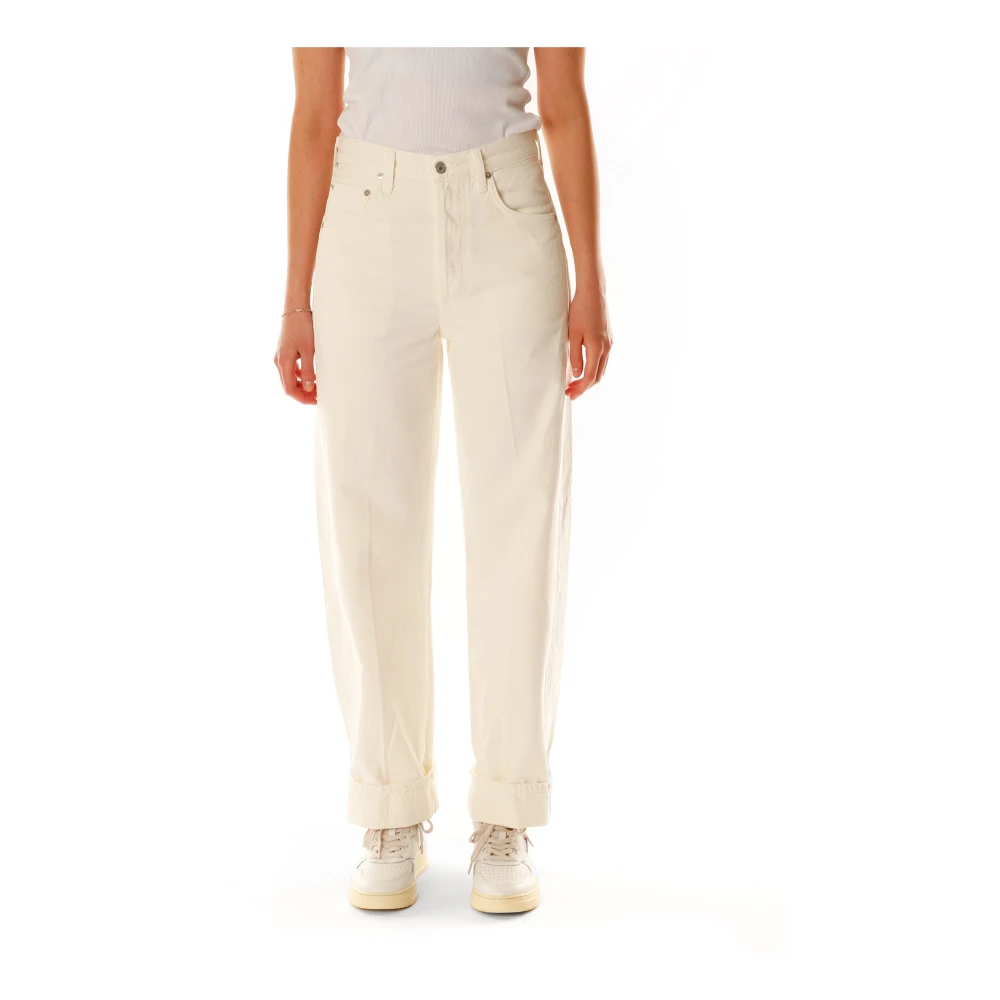 Citizens of Humanity Baggy Straight Fit Jeans White Dames