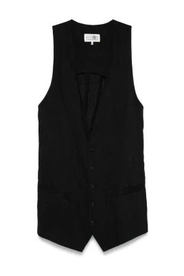 Deep-Neck Ullväst