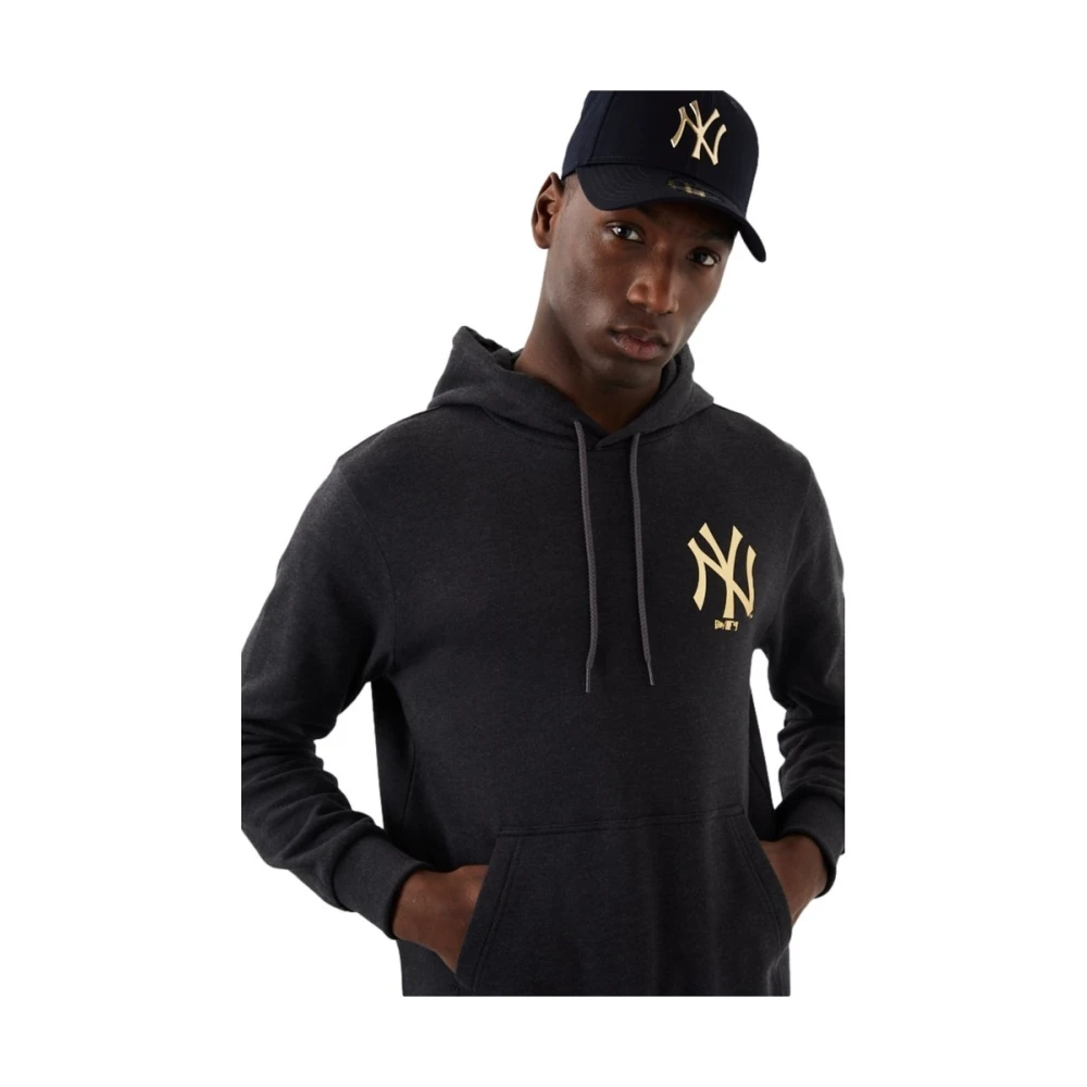 new era Gouden Yankees Folie Hoodie Black Heren