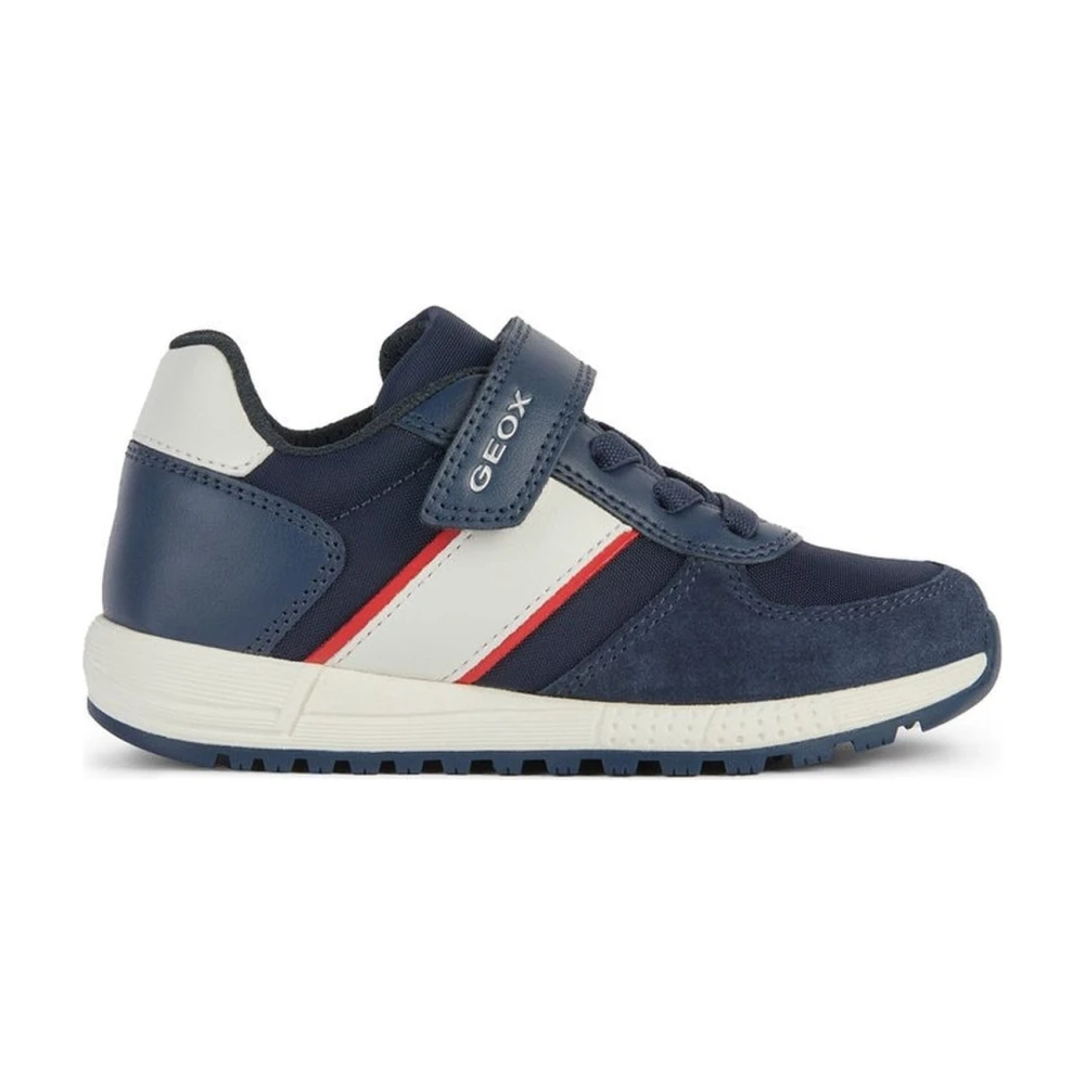 Geox Boys Multicolor Sneakers,, Navy Red Kids Trainers Size 29 Eu