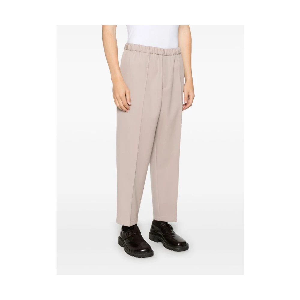 Jil Sander Beige Elastische Taillebroek Beige Heren