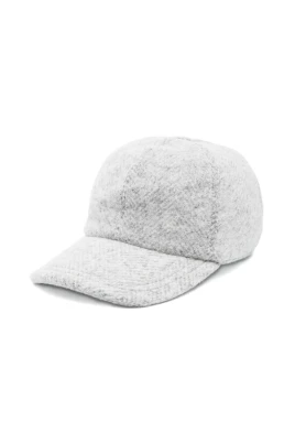 Herringbone Baseball Cap med Läderrem