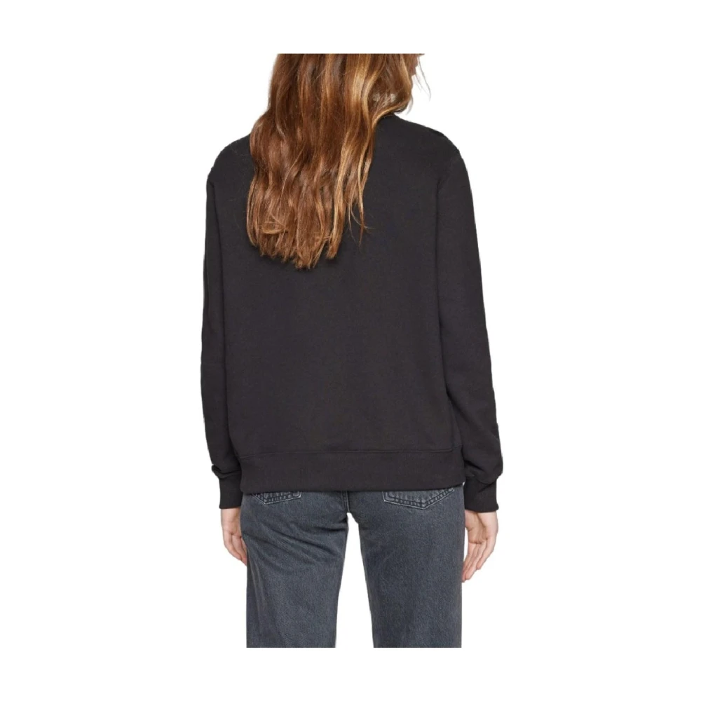 Calvin Klein Moderne en Elegante Institutionele Sweatshirt Black Dames